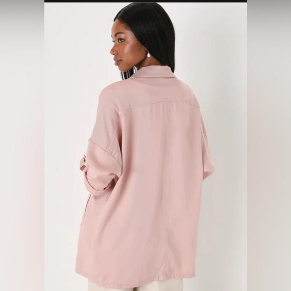 Lulu's Blush Oversized Jacket - Picture 3 of 8